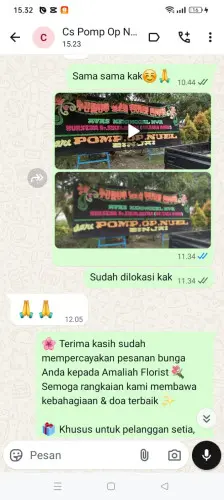 Testimonial Papan Bunga pik